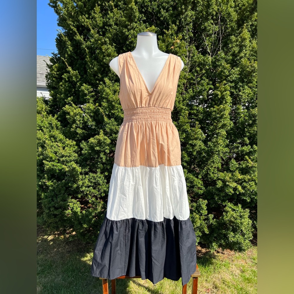 Maeve by Anthropologie 3 color tiered dress